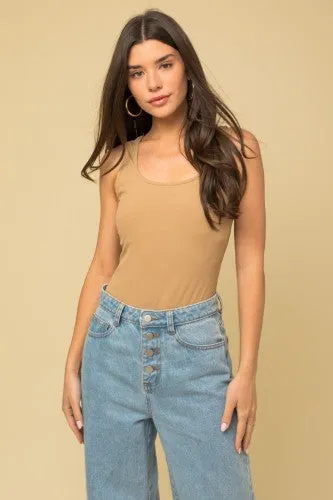 Round Neck Sleeveless Bodysuit