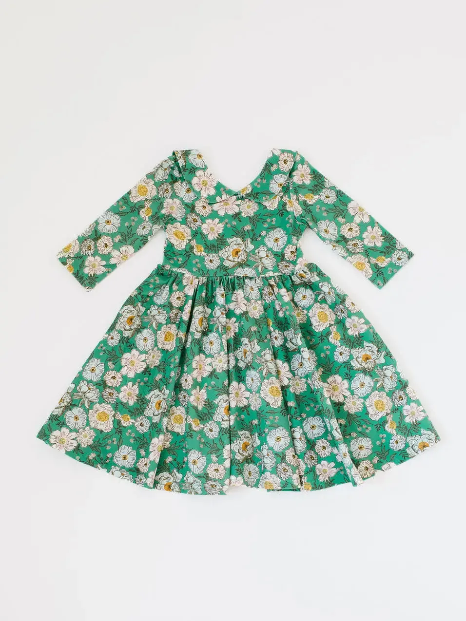 Rubina Twirl Dress - Vintage Greens