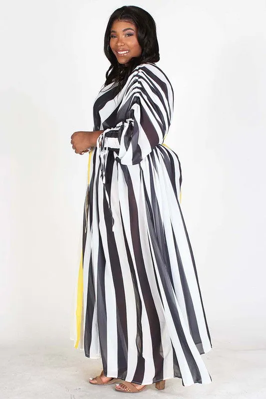 Ruched Sleeve Maxi Dress
