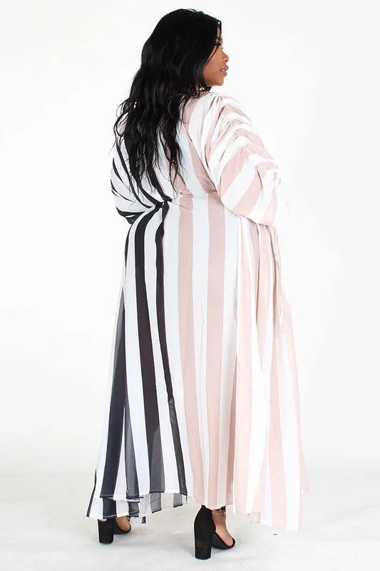 Ruched Sleeve Maxi Dress