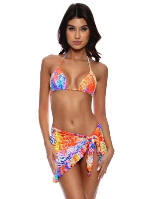 Ruffle Sarong Mini Skirt ::RET