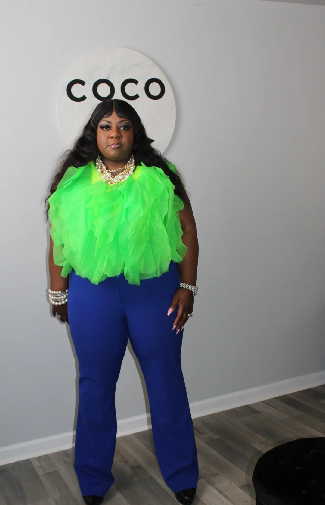 Ruffled Tulle Top
