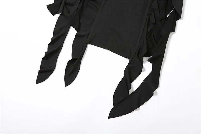 Ruffles Crop Tank Top Maxi Skirt 2 Pcs Sets