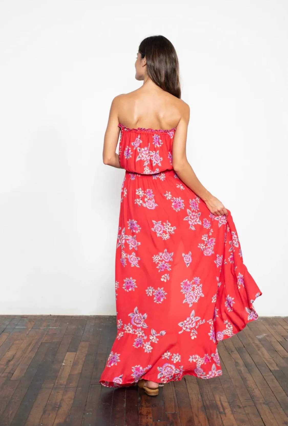 Ryden Maxi Dress | Vintage Hawaiian Red