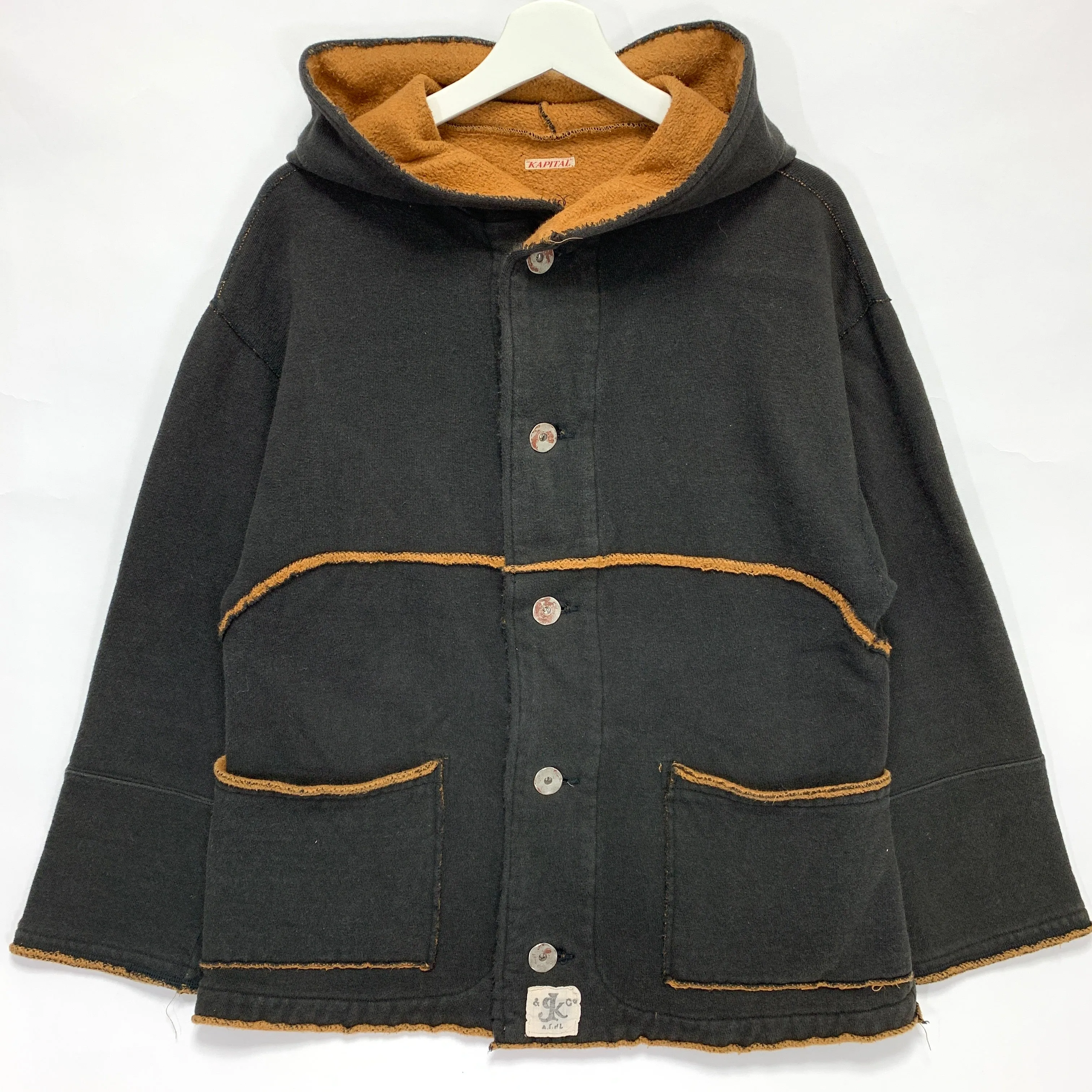 [S] Kapital Hooded Sweat Jacket Dark Brown
