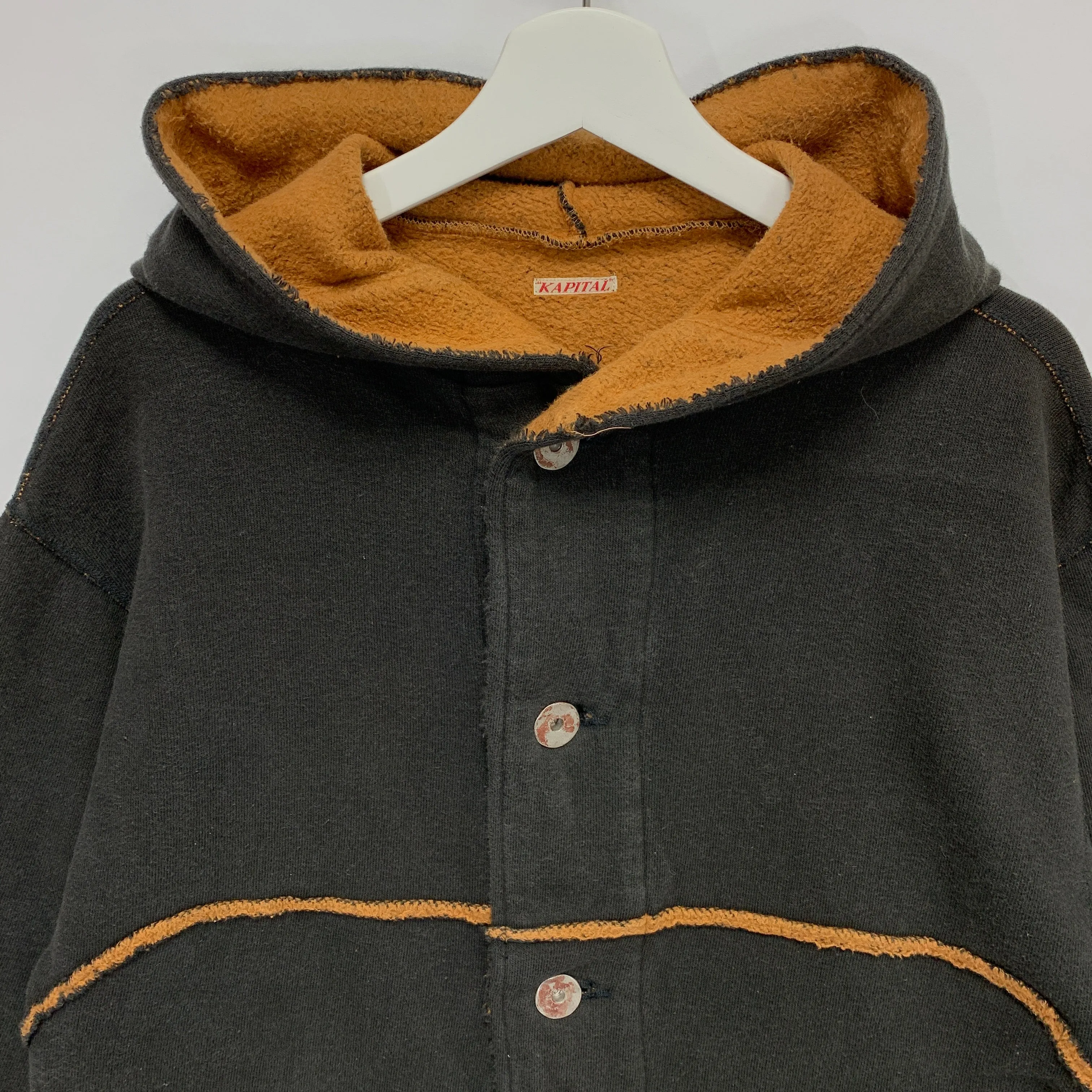 [S] Kapital Hooded Sweat Jacket Dark Brown