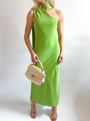 Saffron Halter Midi Dress