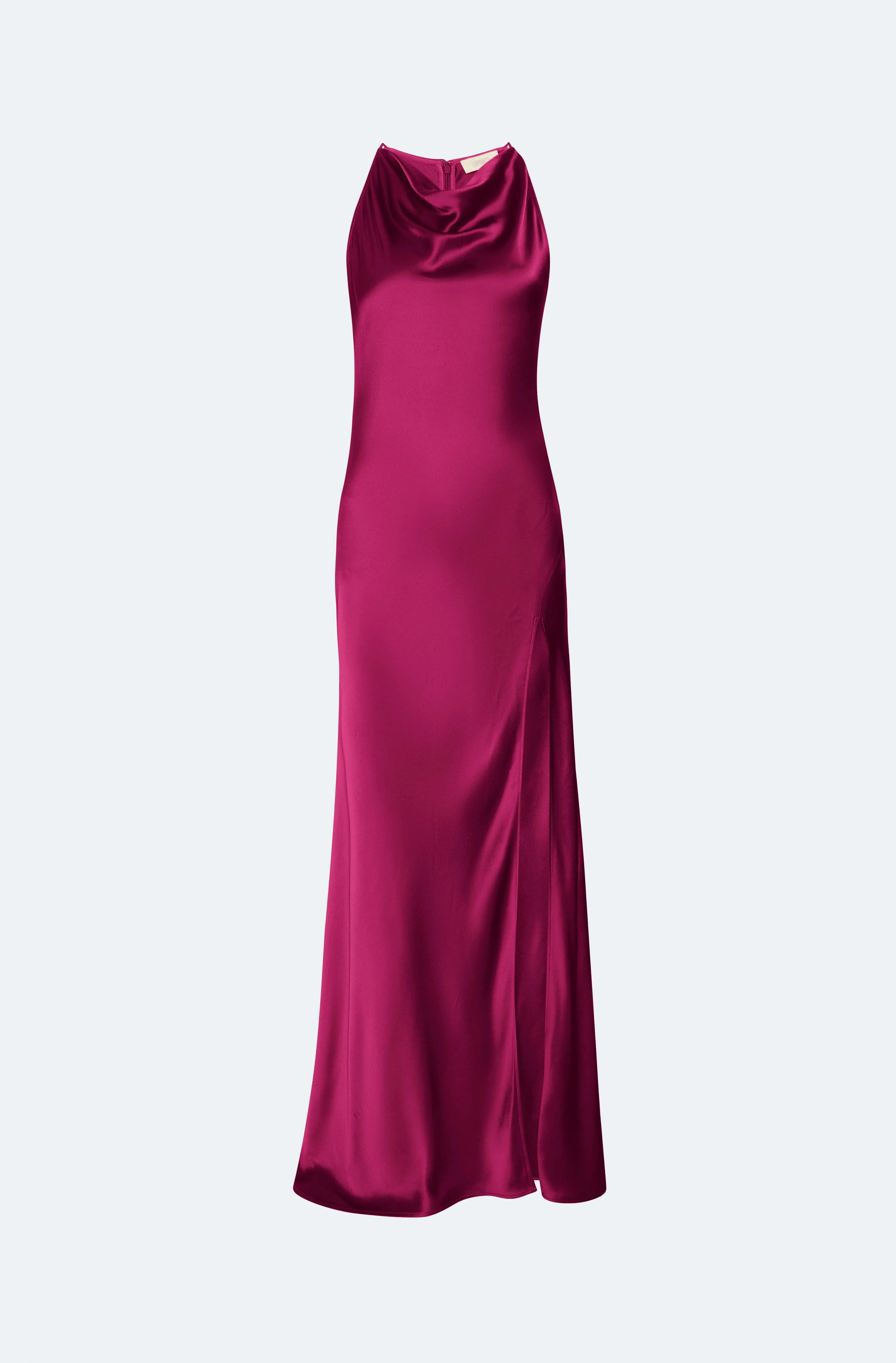 Satin Halter Gown