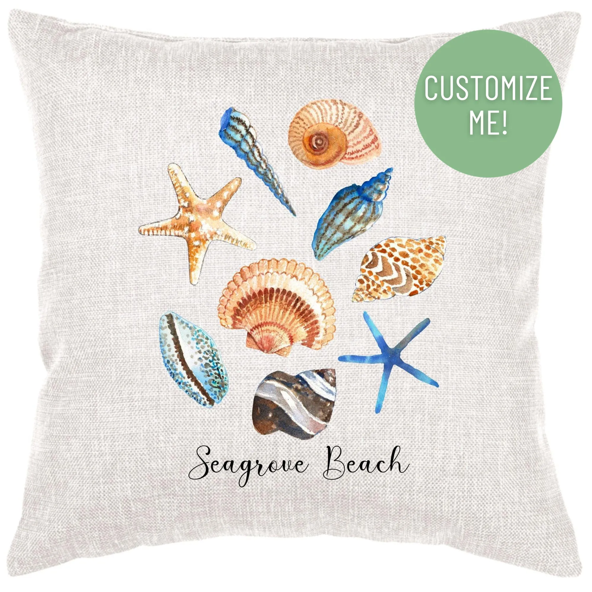 Sea Shells Pillow Cover