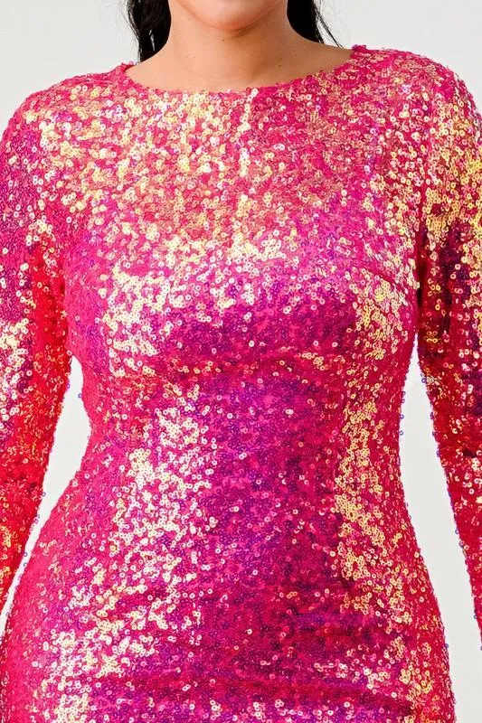 SEQUIN GLAMOUR MAXI DRESS
