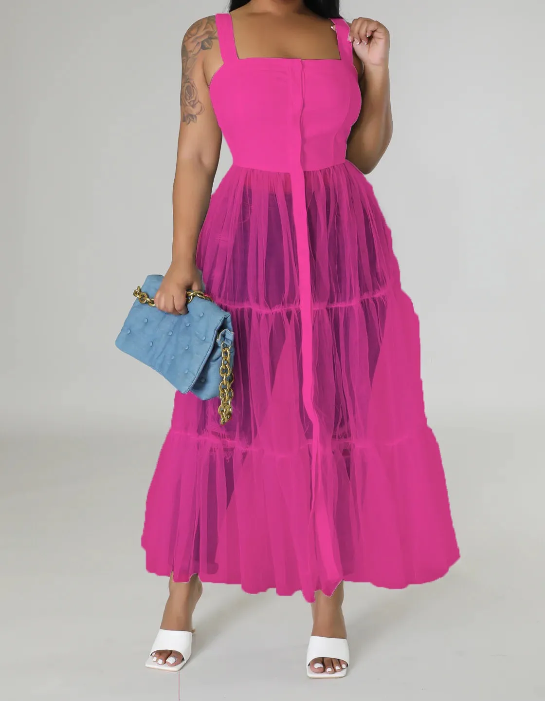 Sheer Maxi Dress