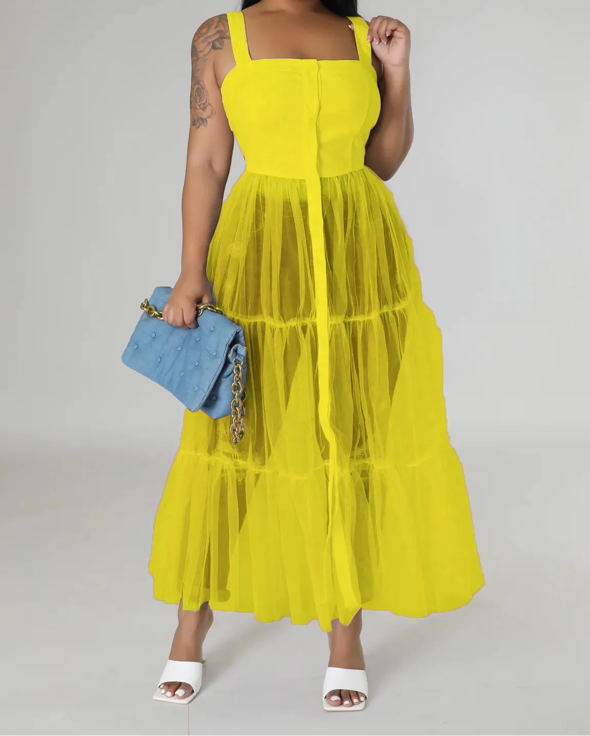 Sheer Maxi Dress