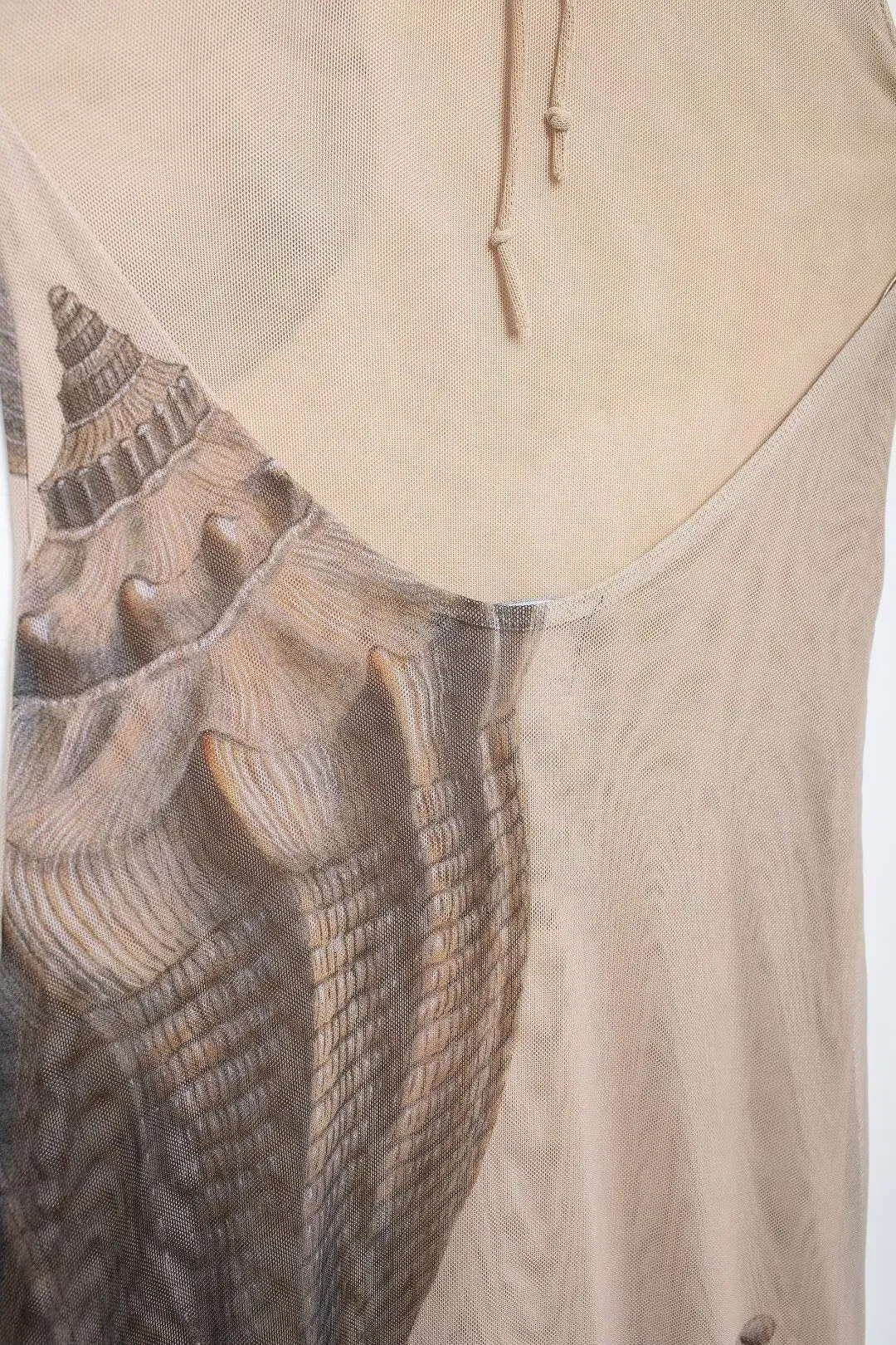 Shell Print Halter Maxi Dress