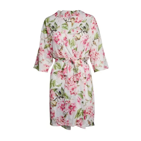 Show Me Your MuMu Brie Garden Of Blooms Floral Midi Belted Robe S Romantic Beach