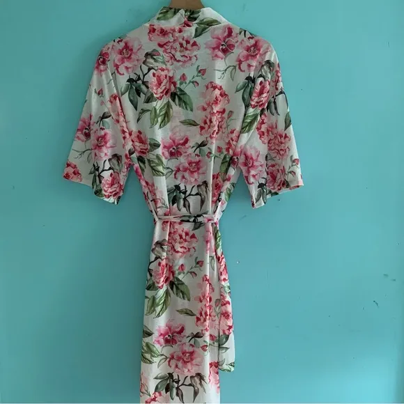 Show Me Your MuMu Brie Garden Of Blooms Floral Midi Belted Robe S Romantic Beach