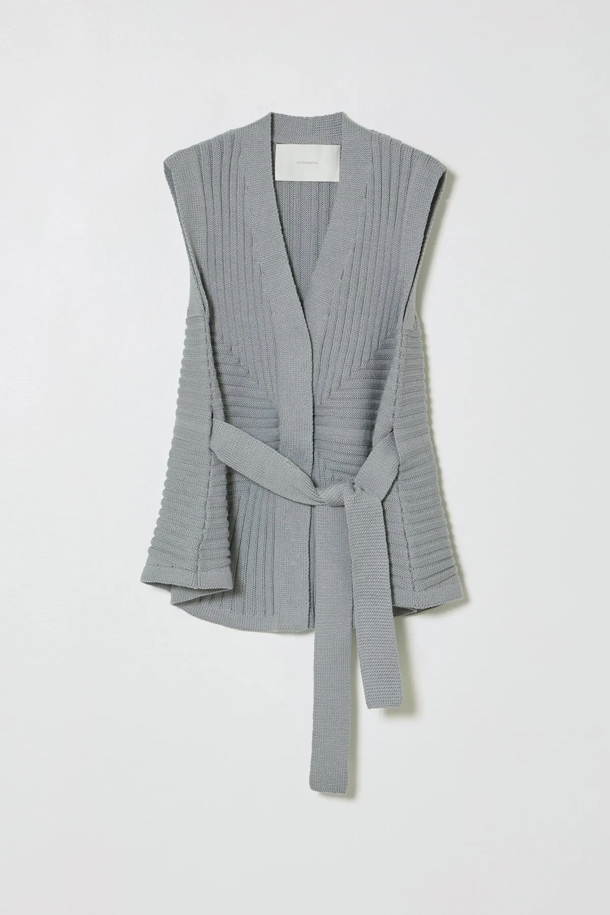 SLEEVELESS CARDIGAN