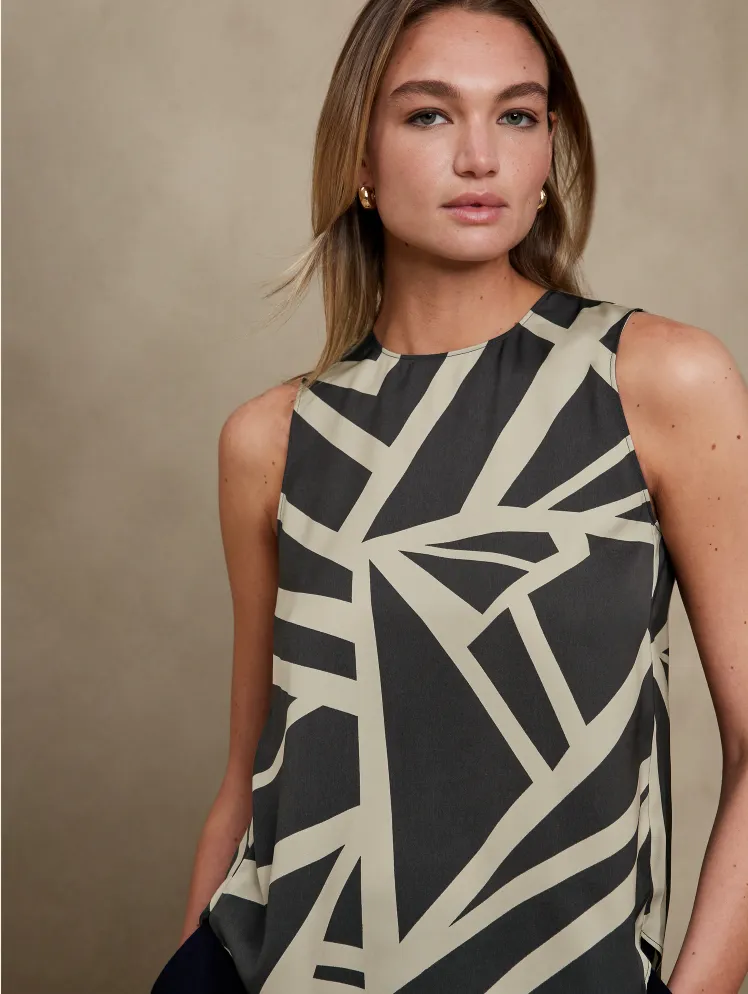 Sleeveless Shell Tank