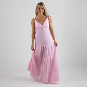 Sleeveless Tier Gauze Maxi Dress