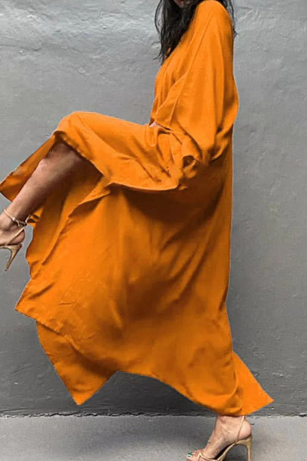 Solid Color Beach Blouse (Fit 99 To 154lbs)