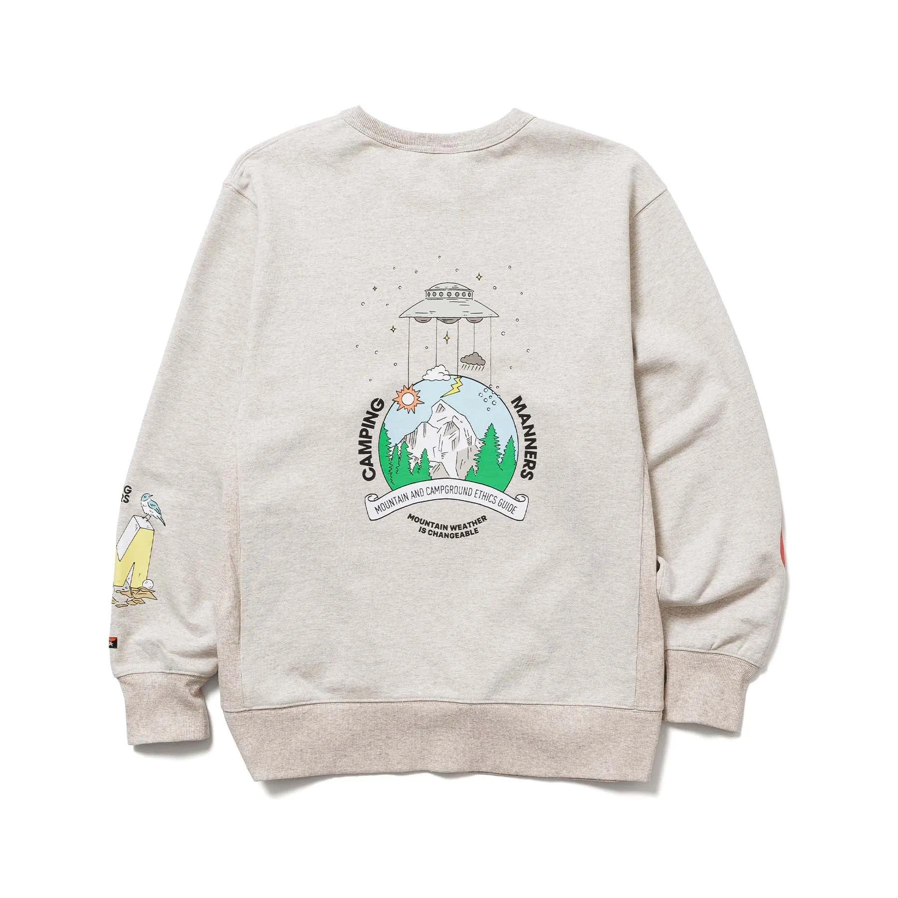【SPECIAL PRICE】ECO HYBRID CAMPING MANNERS MT.WEATHER SWEATSHIRT(UNISEX)