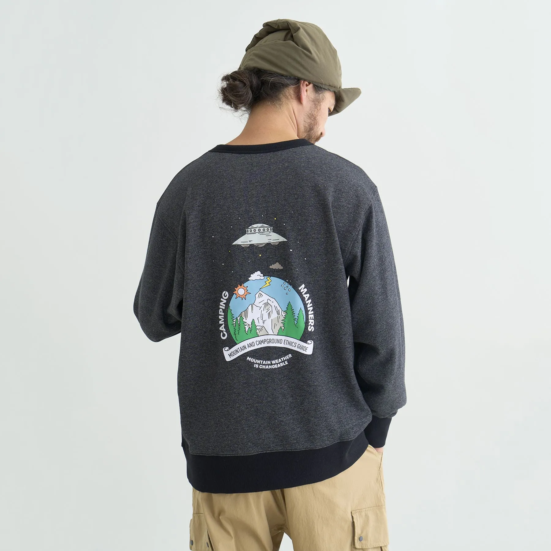 【SPECIAL PRICE】ECO HYBRID CAMPING MANNERS MT.WEATHER SWEATSHIRT(UNISEX)