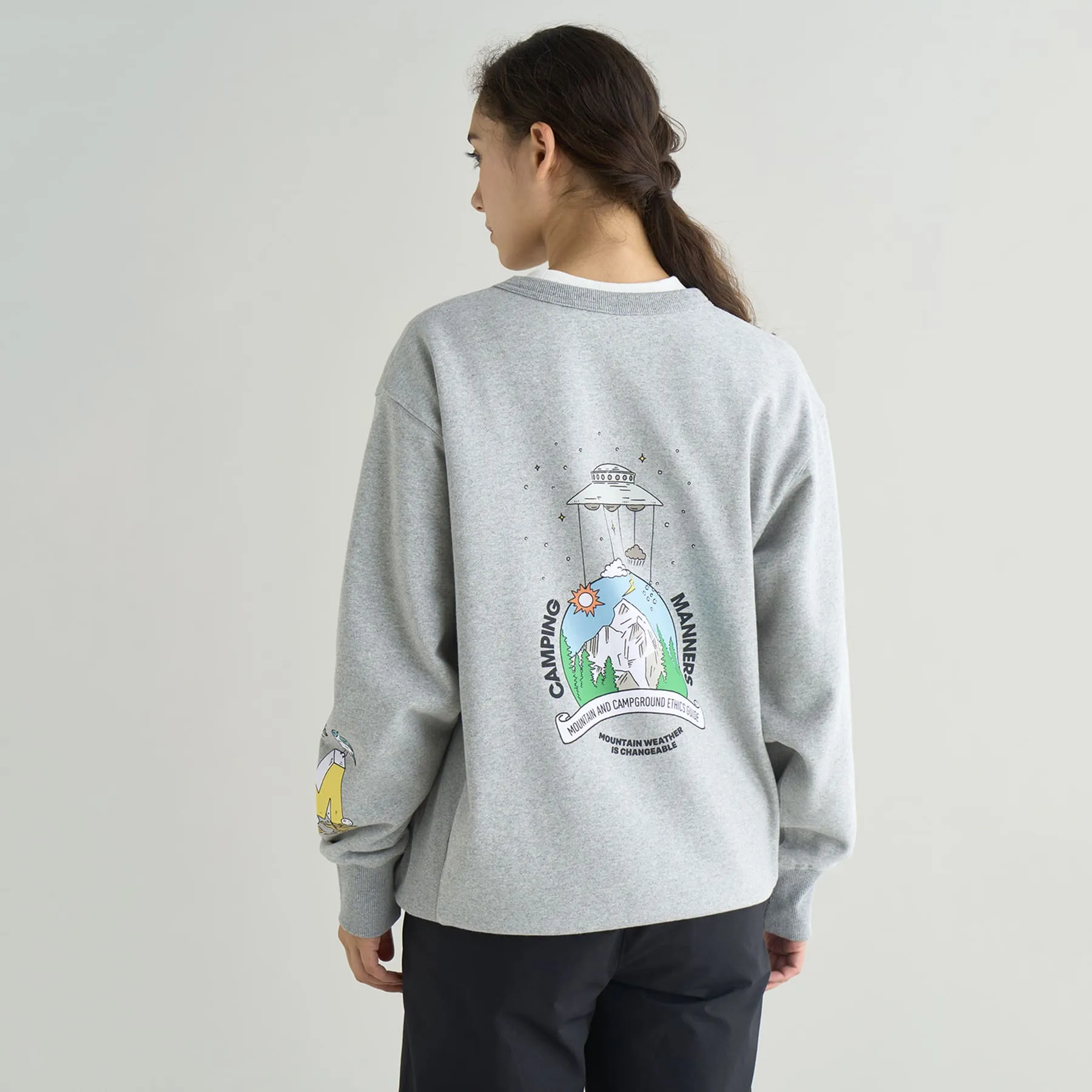 【SPECIAL PRICE】ECO HYBRID CAMPING MANNERS MT.WEATHER SWEATSHIRT(UNISEX)