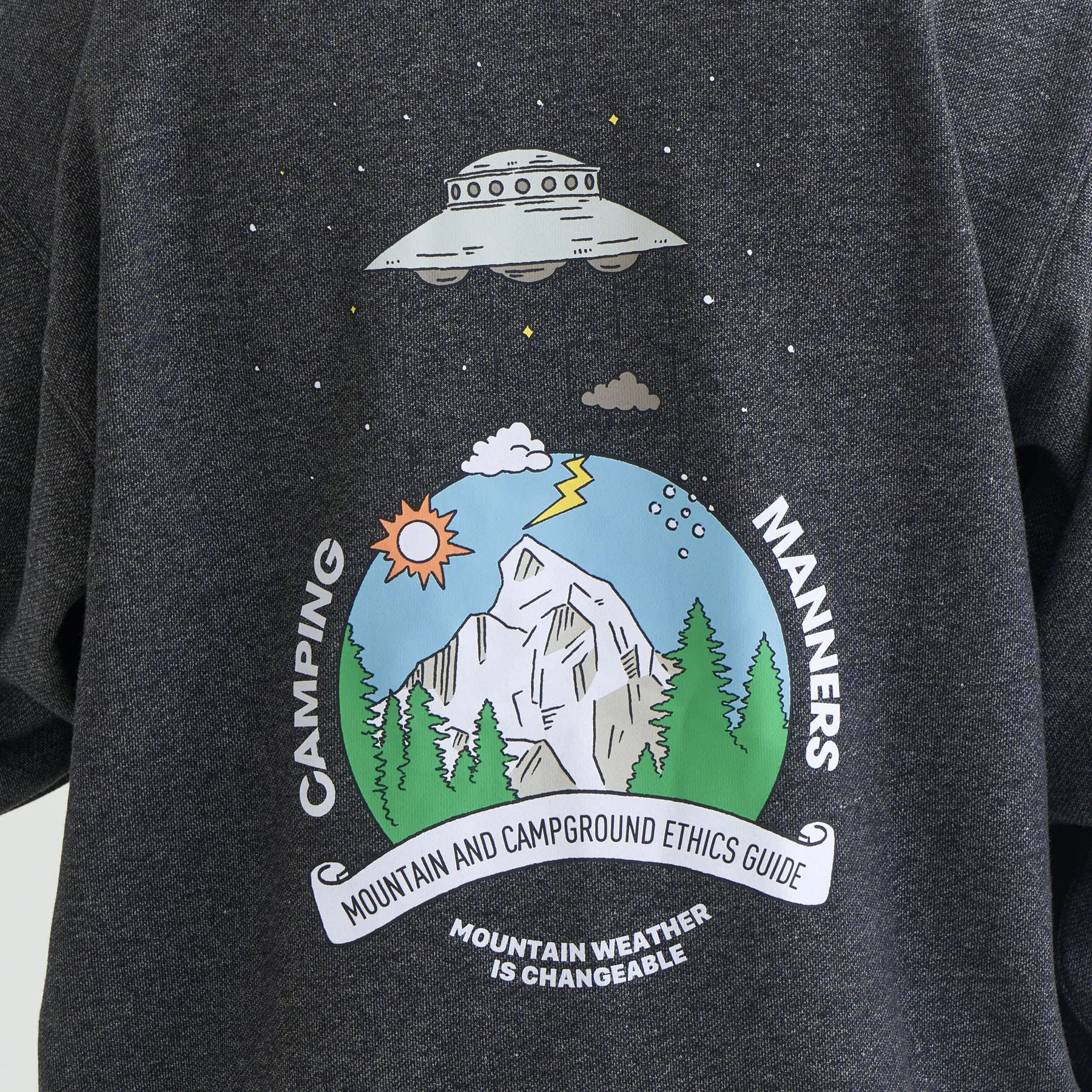 【SPECIAL PRICE】ECO HYBRID CAMPING MANNERS MT.WEATHER SWEATSHIRT(UNISEX)