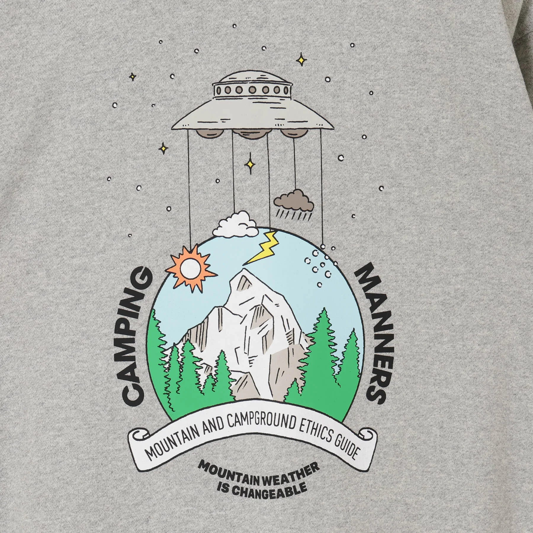 【SPECIAL PRICE】ECO HYBRID CAMPING MANNERS MT.WEATHER SWEATSHIRT(UNISEX)
