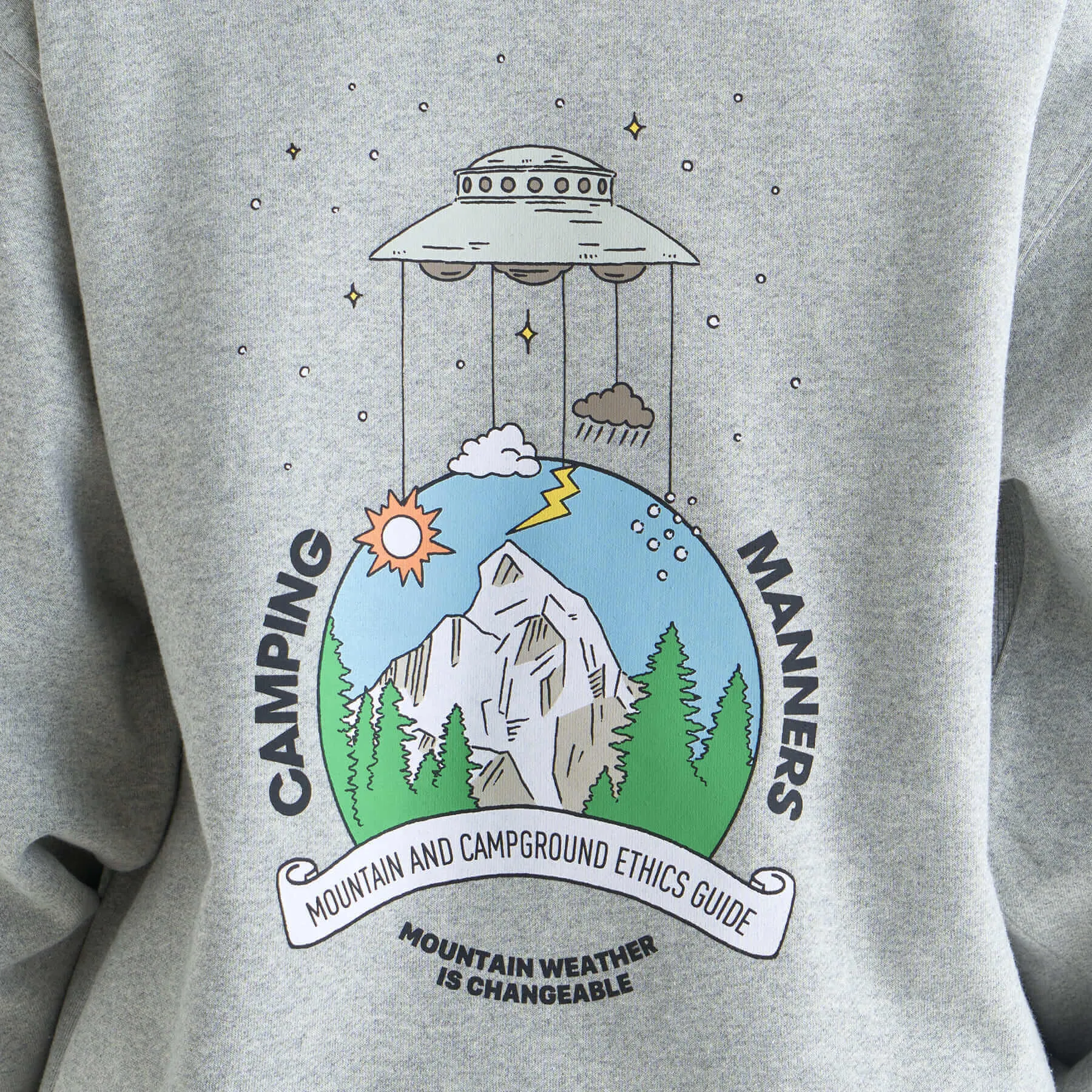 【SPECIAL PRICE】ECO HYBRID CAMPING MANNERS MT.WEATHER SWEATSHIRT(UNISEX)