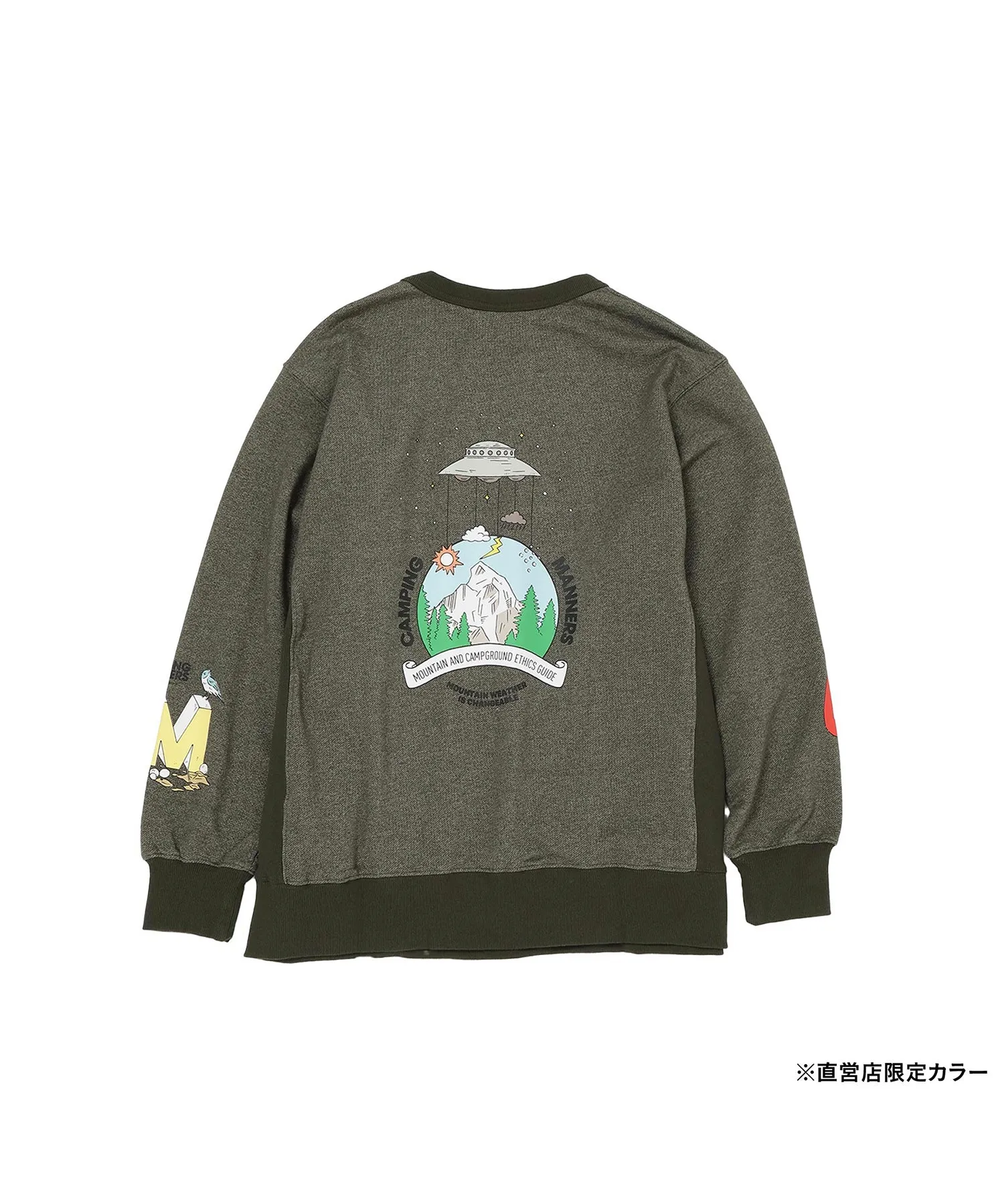 【SPECIAL PRICE】ECO HYBRID CAMPING MANNERS MT.WEATHER SWEATSHIRT(UNISEX)