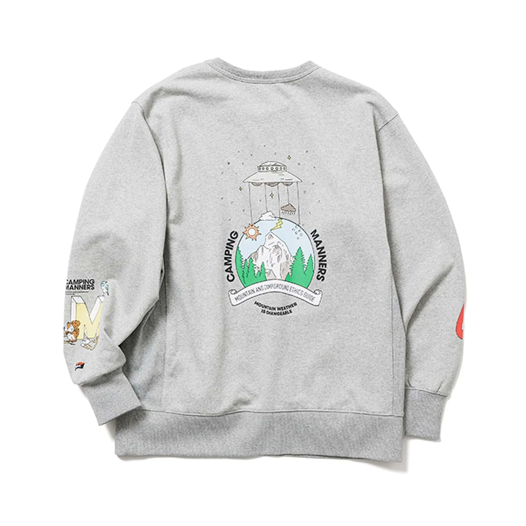 【SPECIAL PRICE】ECO HYBRID CAMPING MANNERS MT.WEATHER SWEATSHIRT(UNISEX)