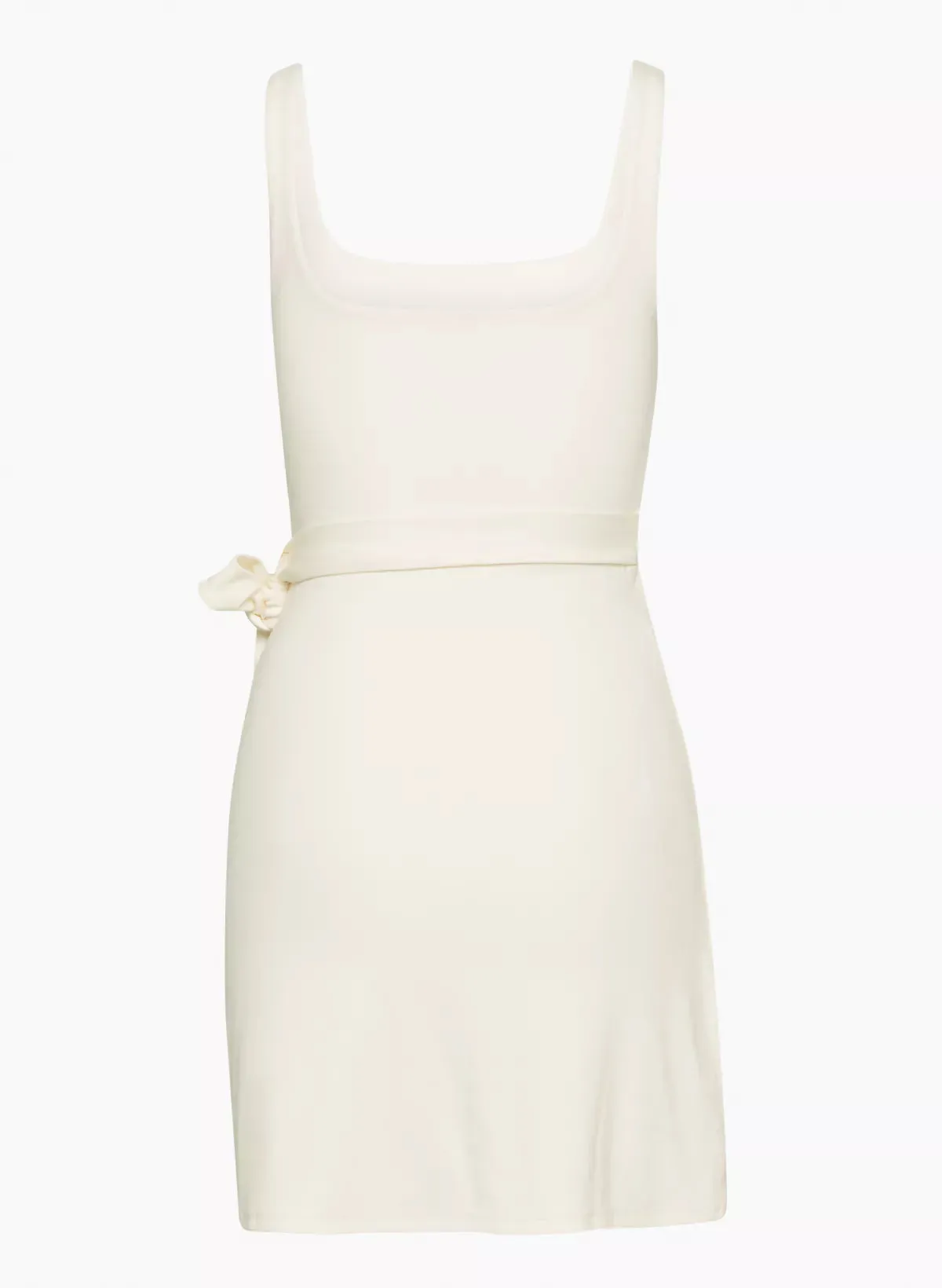 Squareneck Wrap Mini Dress