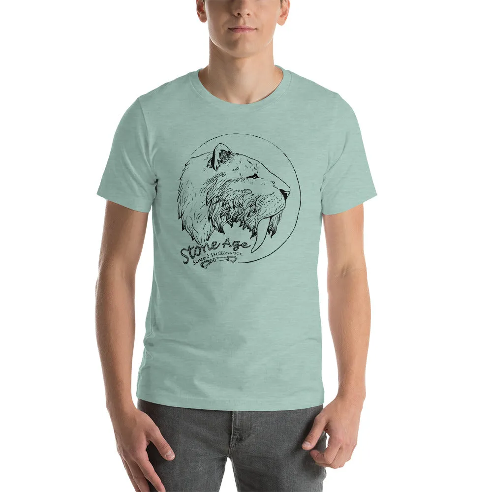 Stone Age Men's Sabertooth T-shirt - Print on Demand