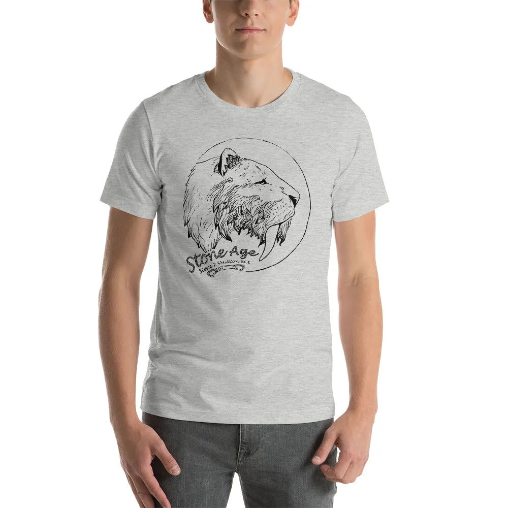 Stone Age Men's Sabertooth T-shirt - Print on Demand