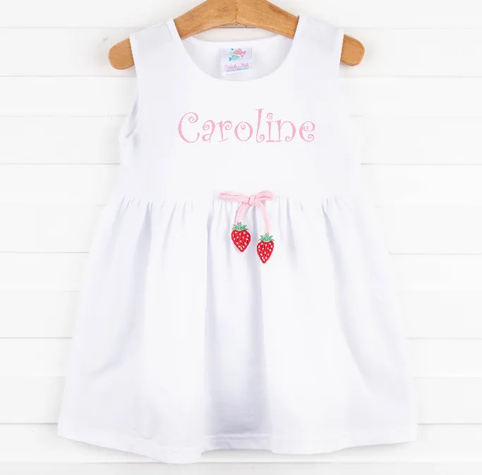 Strawberry Sweetness Cover Up, White