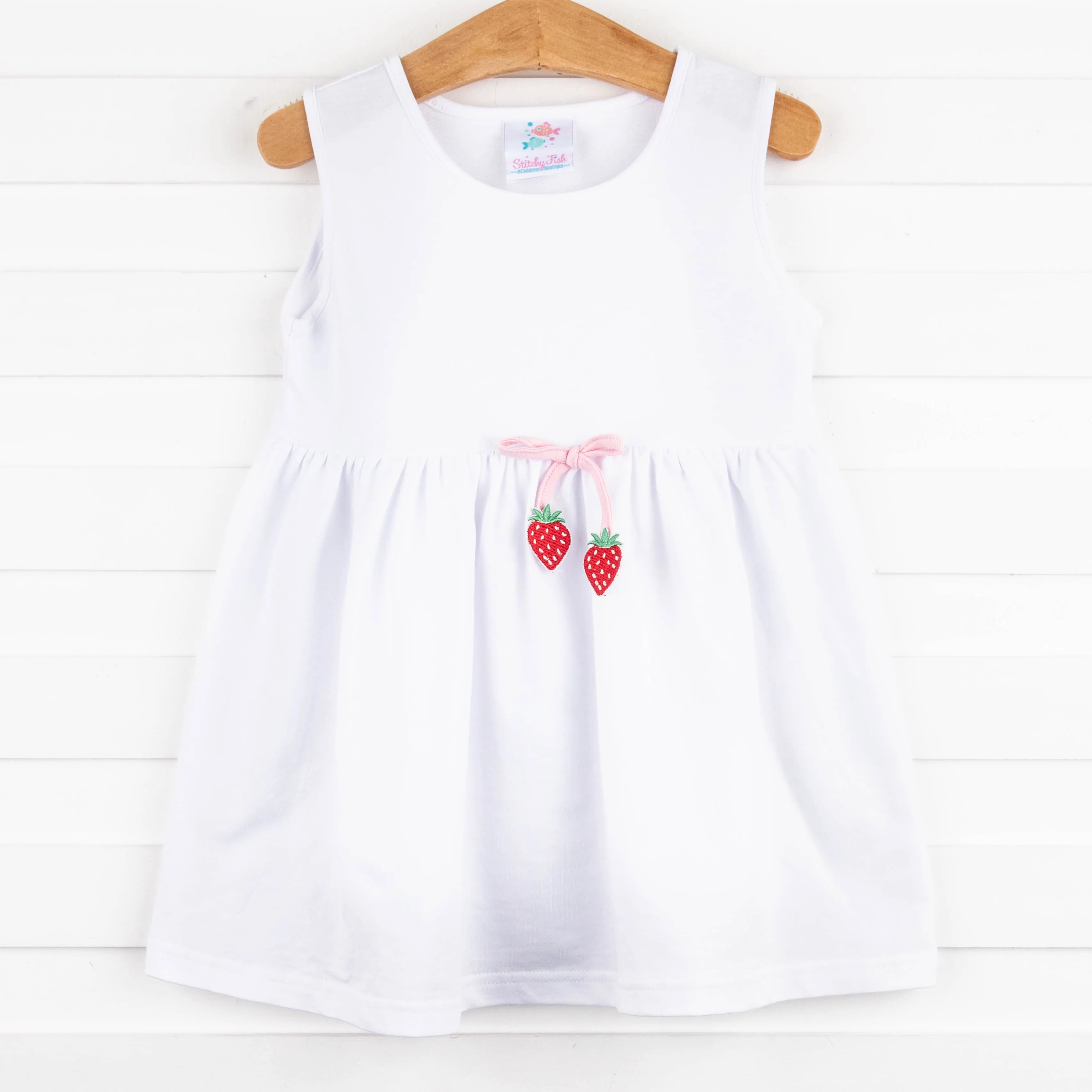 Strawberry Sweetness Cover Up, White