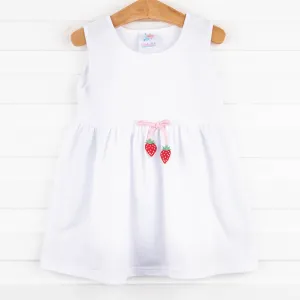 Strawberry Sweetness Cover Up, White