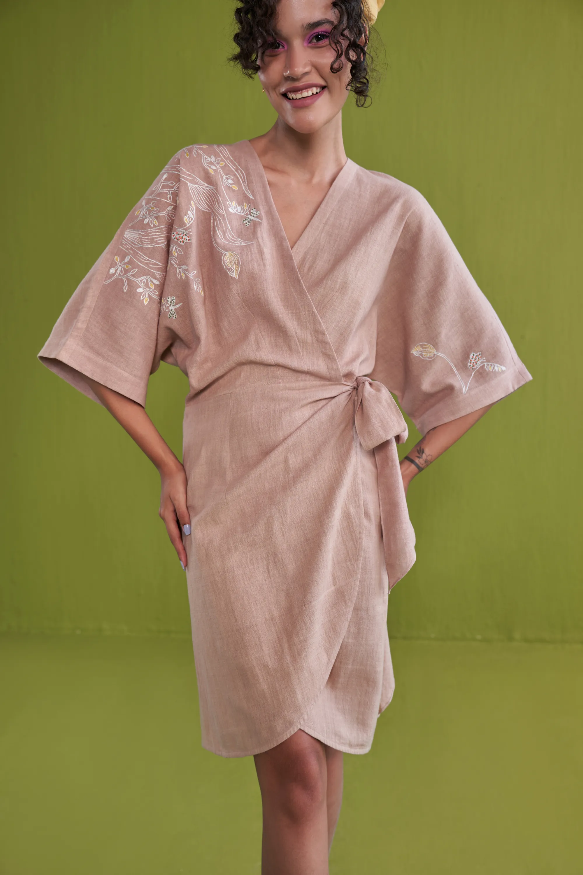 Summer Soul Handwoven Organic Cotton Wrap Dress