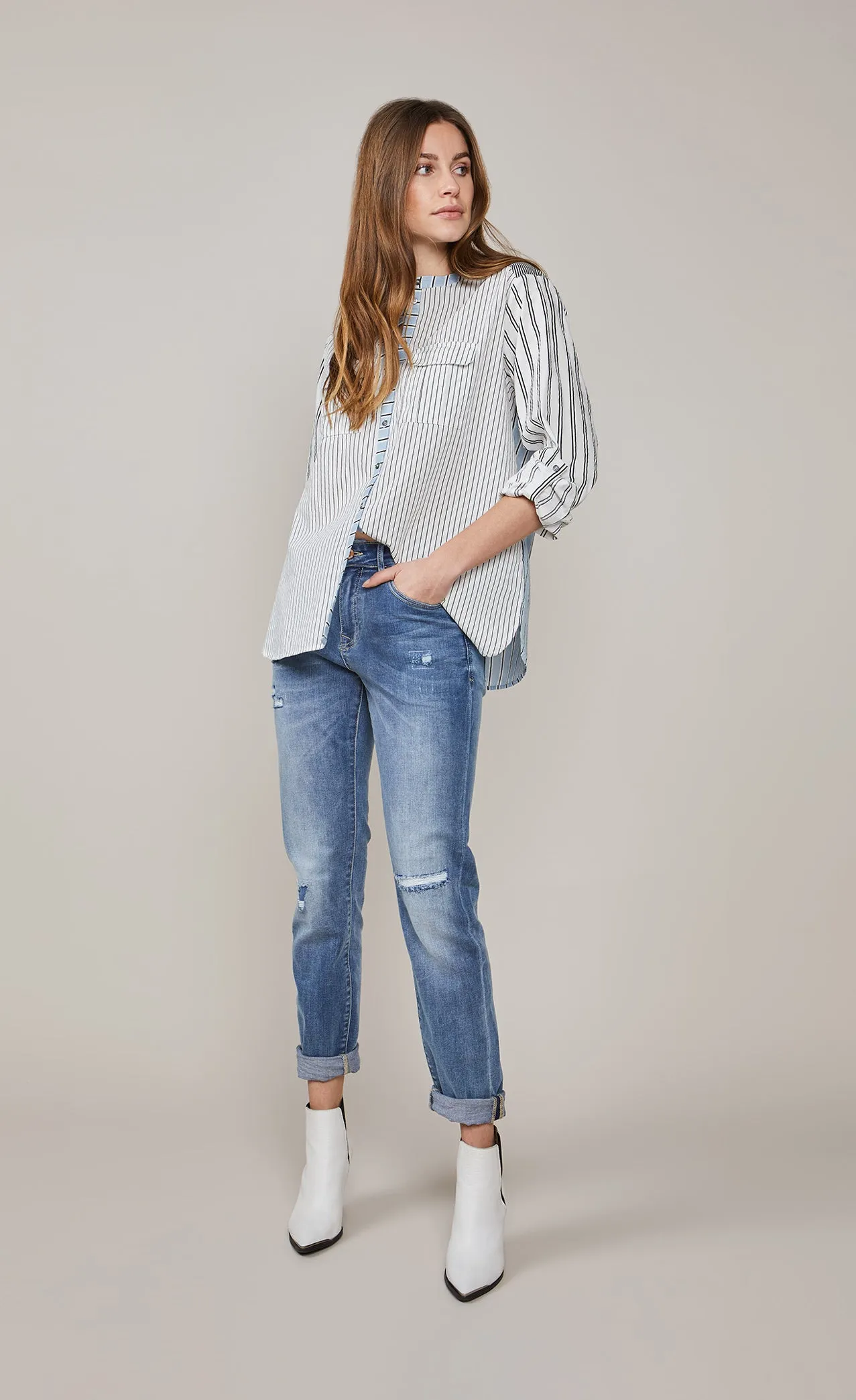 Summum Mixed Striped Shirt