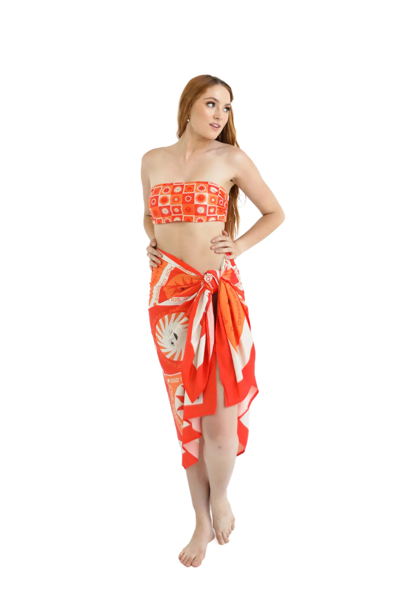 Suntan Sarong - Sol Print