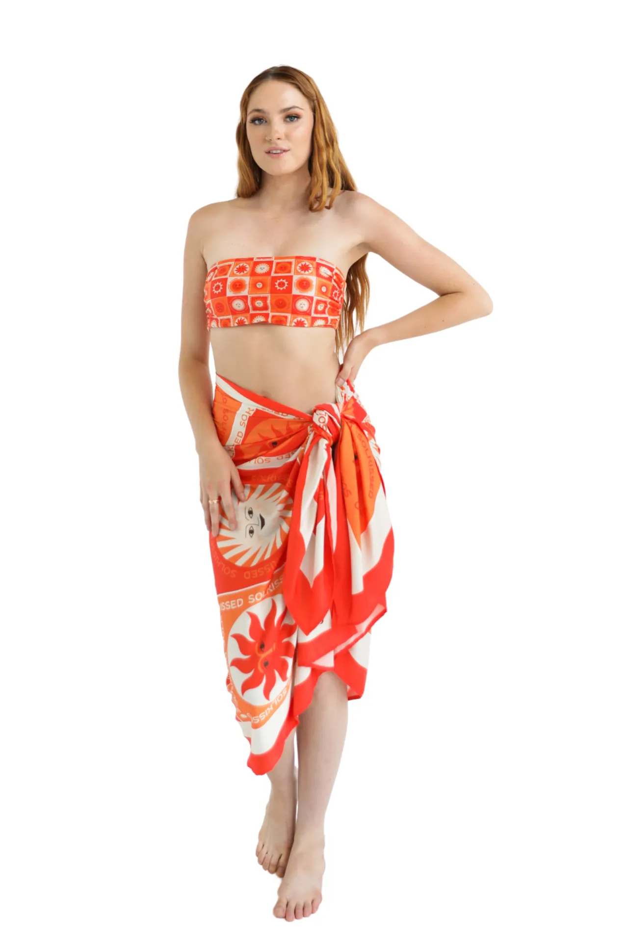 Suntan Sarong - Sol Print