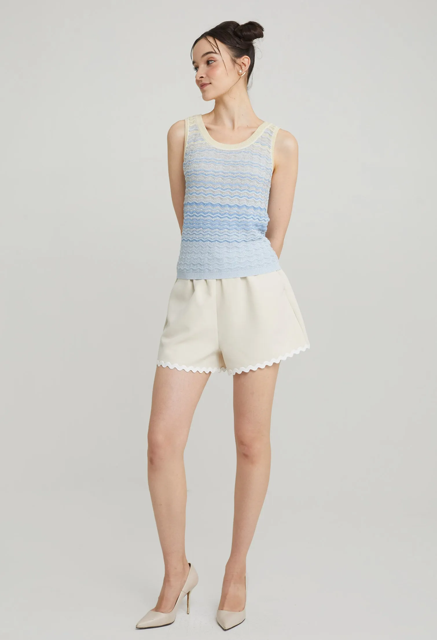 Sweet Knitted Sleeveless Top