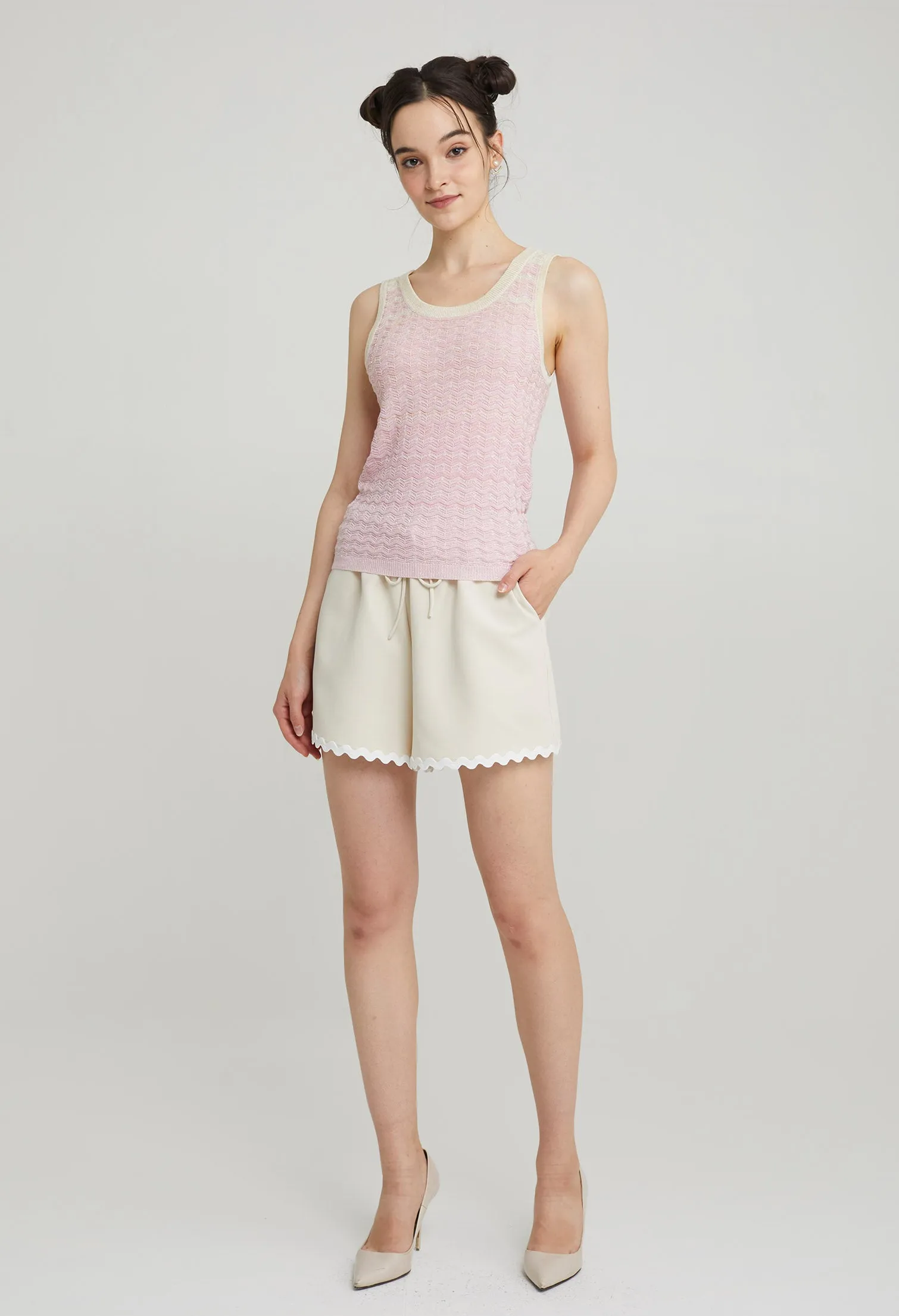 Sweet Knitted Sleeveless Top