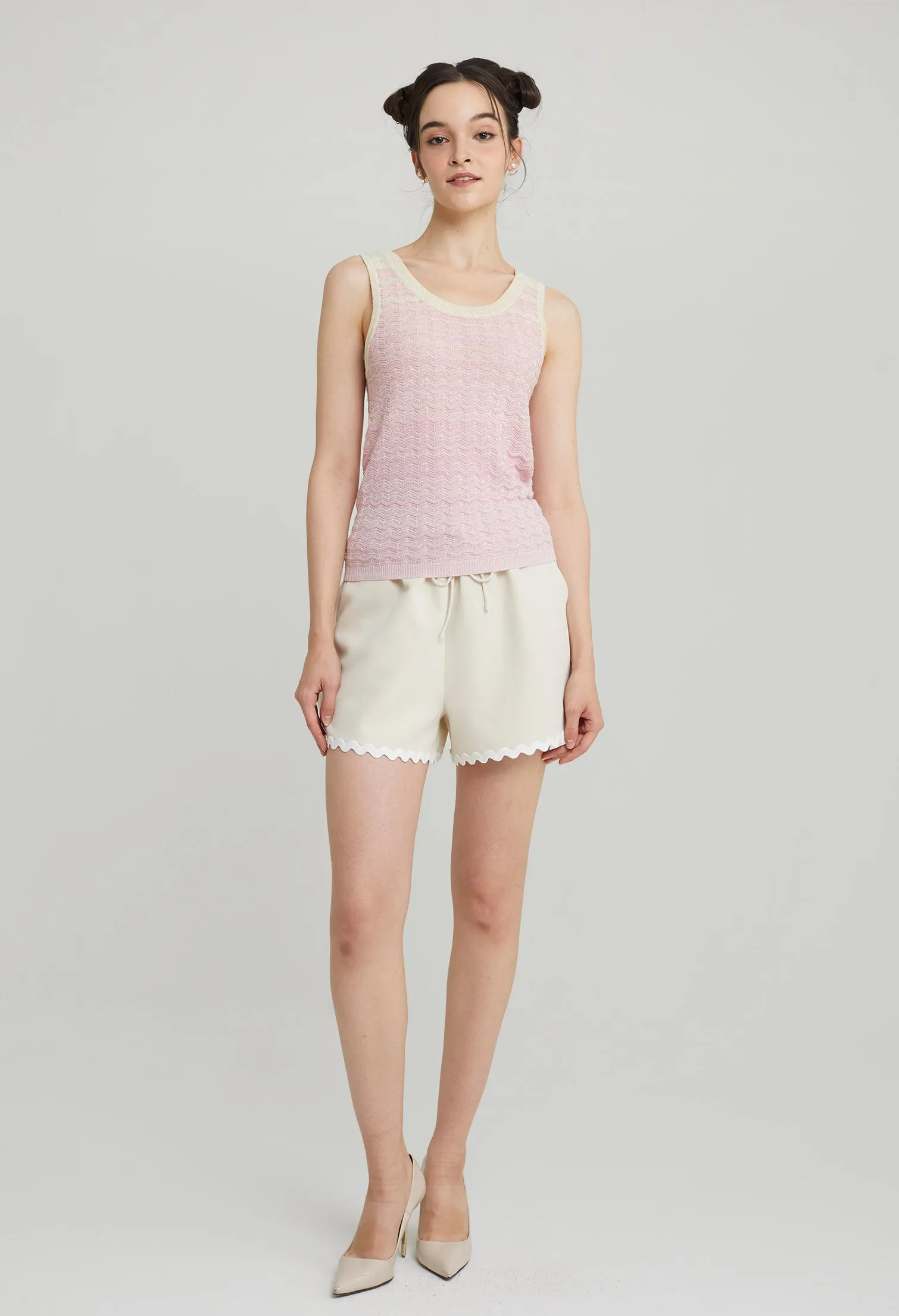 Sweet Knitted Sleeveless Top