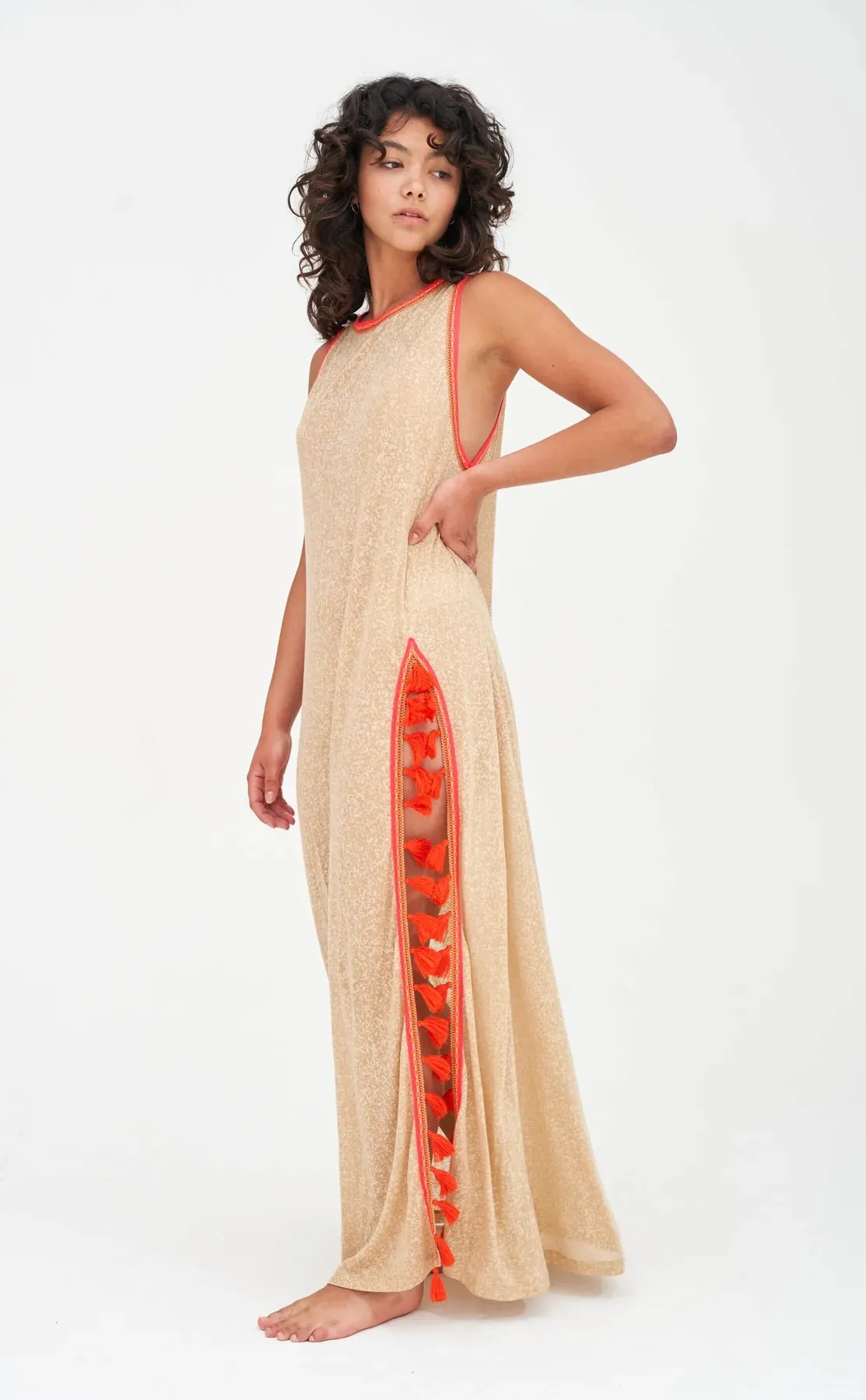 Tassel Slit Dress