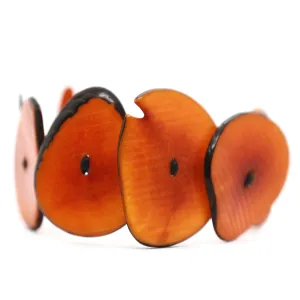 Terra: Orange Tagua Seed Bracelet