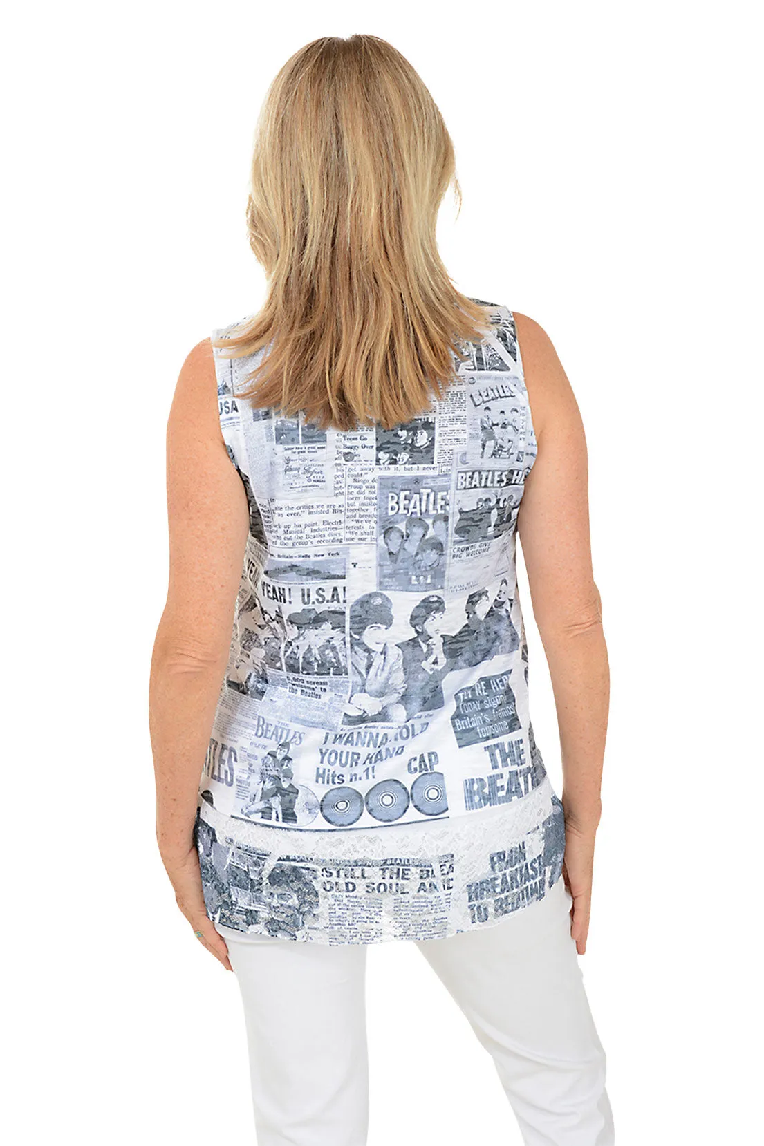 The Beatles Sleeveless Knit Top