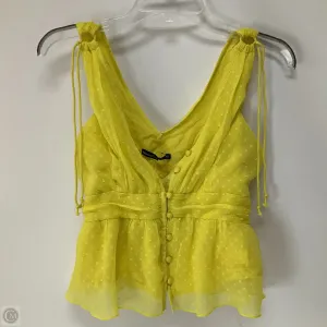 Top Sleeveless By Abercrombie And Fitch In Yellow, Size: Xs