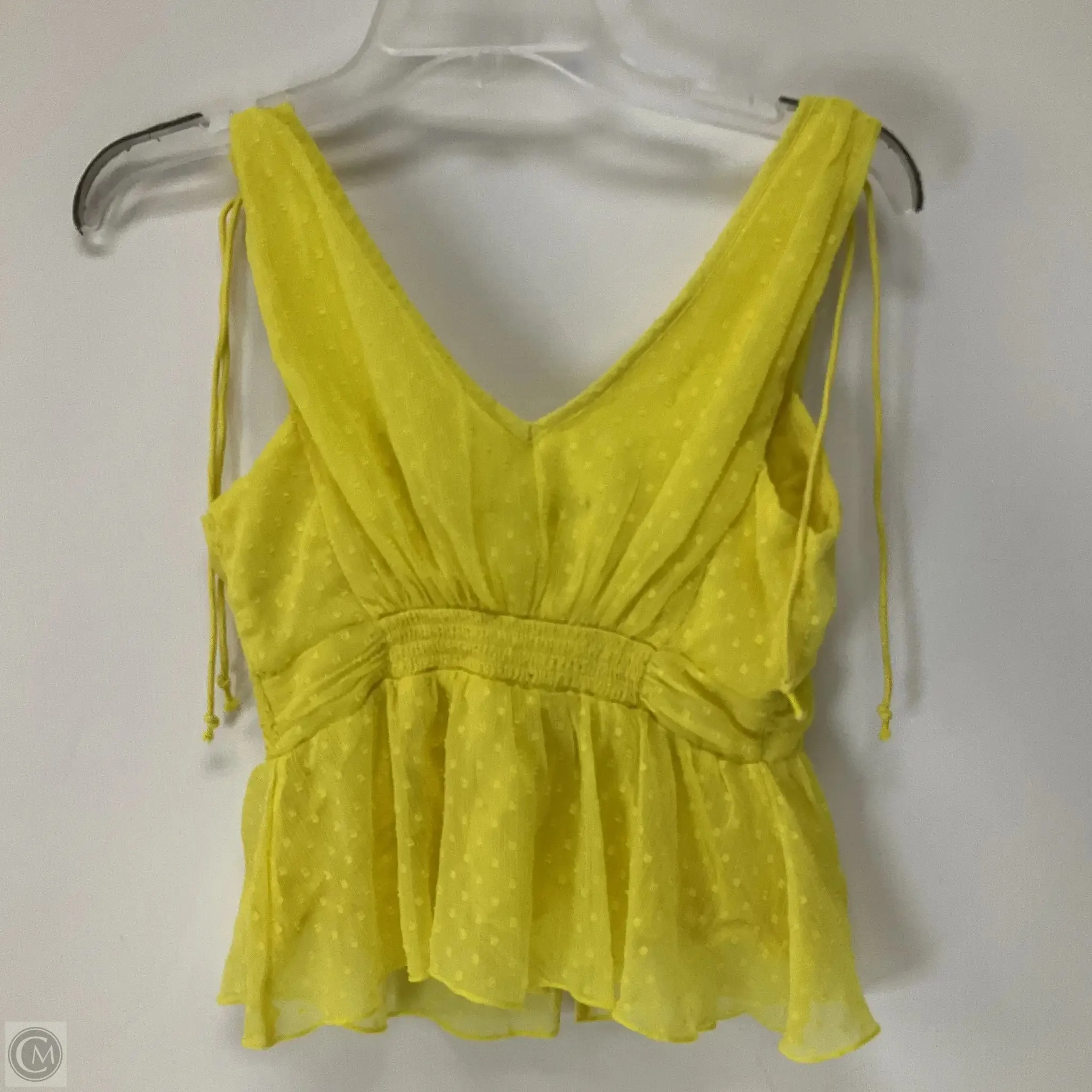 Top Sleeveless By Abercrombie And Fitch In Yellow, Size: Xs