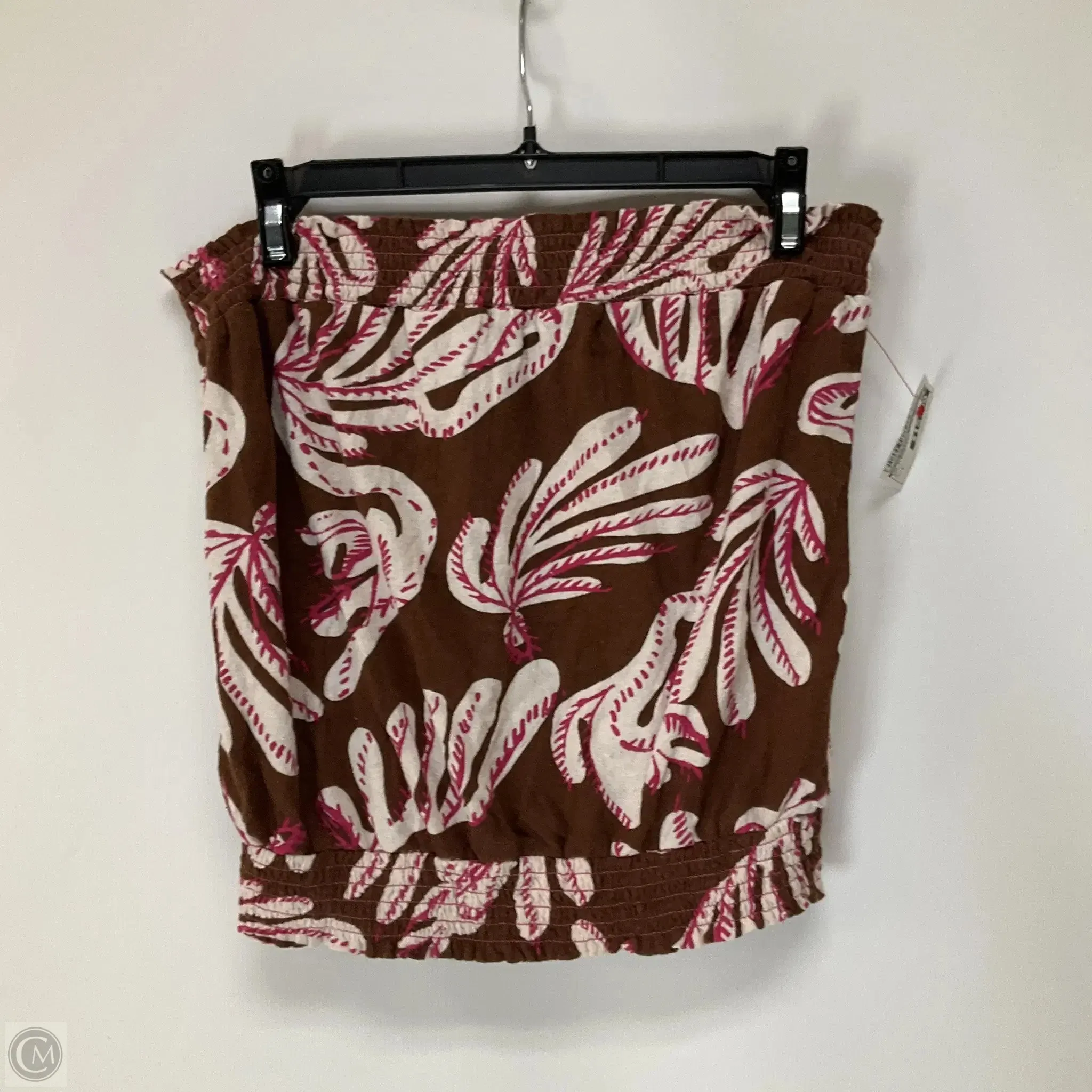 Top Sleeveless By Anthropologie In Brown, Size: S